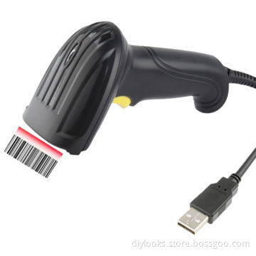 USB Laser Handheld Barcode Scanner (XYL-810), Black